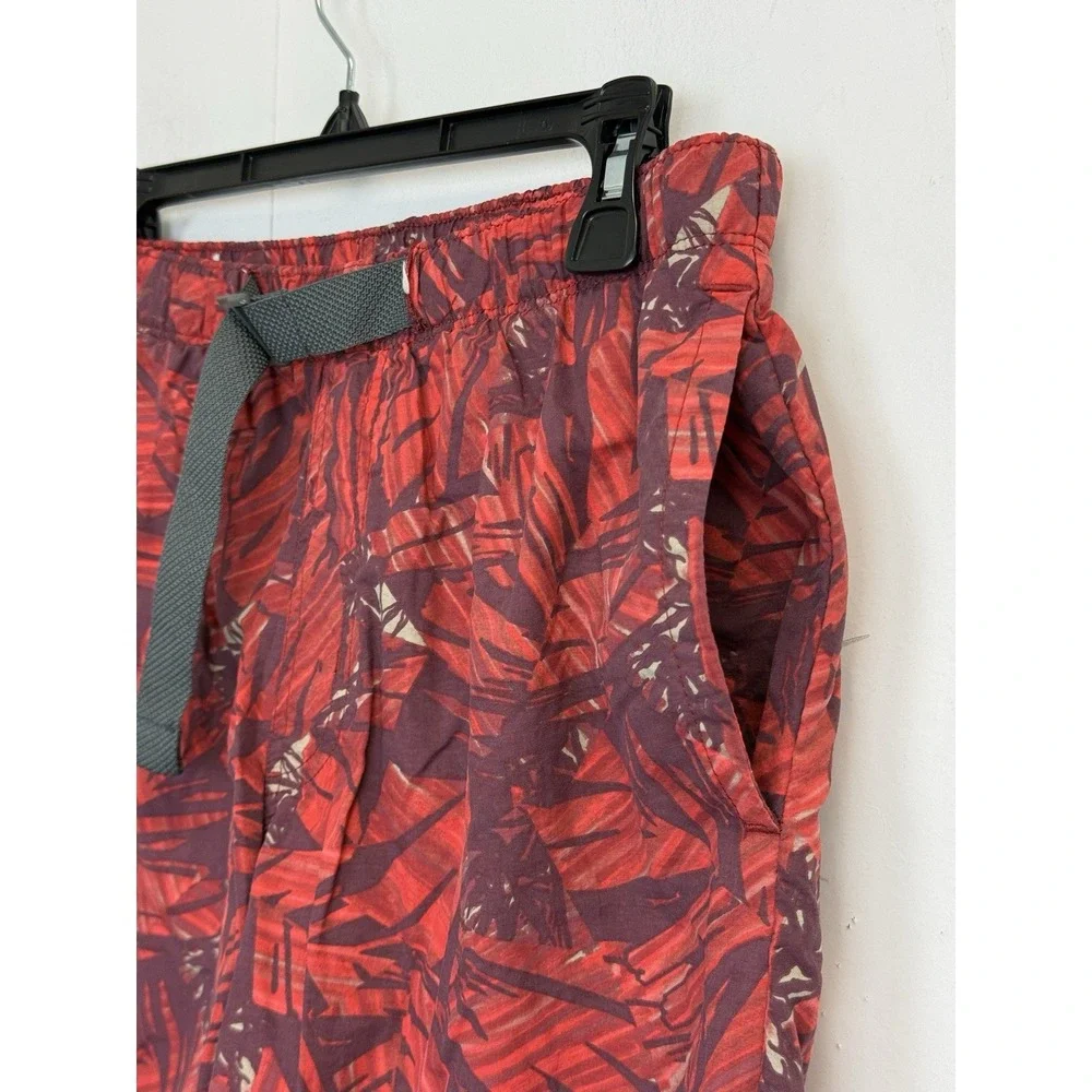 Columbia‎ PFG Swim Trunks Men S Red Print Water Bored Shorts 8